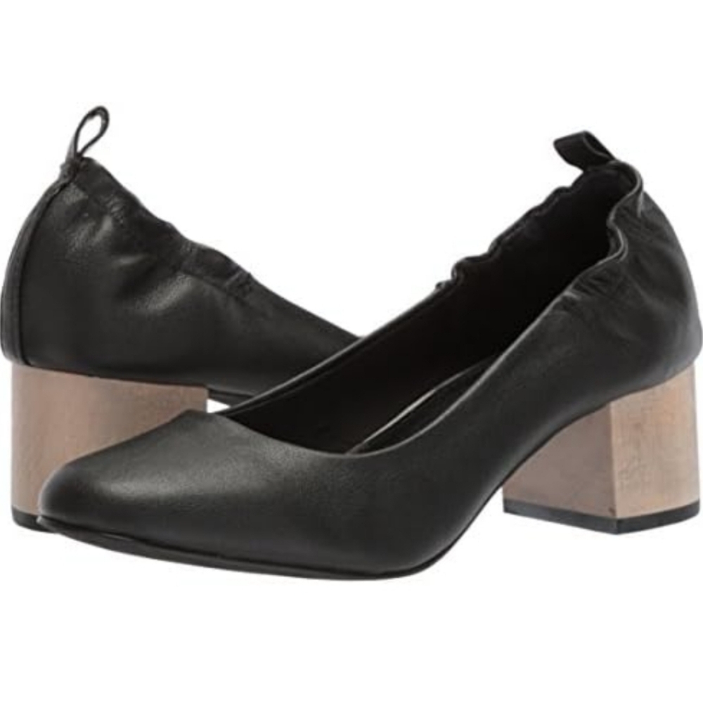 Kelsi Dagger Women Brookltn Wo's LottLeather Block Heels Mule clog shoes sz 8.5